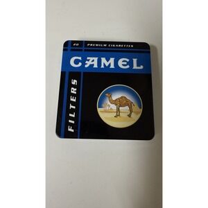 Camel Premium Cigarettes Black Hinged Lid Tin Case Empty Made in Germany